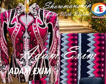 Damen Western Show Jacke: Benutzerdefinierte Strass Rodeo Queen Horsemanship Jacke