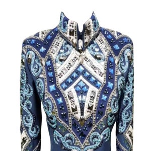 Western Custom Rodeo Queen, Showmanship, Horsemanship , Western Pleasure Show Shirt & Women Rail Jacket.