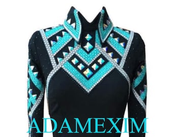 Western Custom Rodeo Queen, Showmanship, Horsemanship , Western Pleasure Show Shirt & Women Rail Jacket.