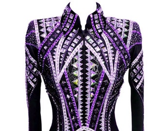 Chemise western personnalisée Rodeo Queen Showmanship Horsemanship pour femmes avec coussin assorti (le motif des manches peut varier en fonction des disponibilités) - Canada