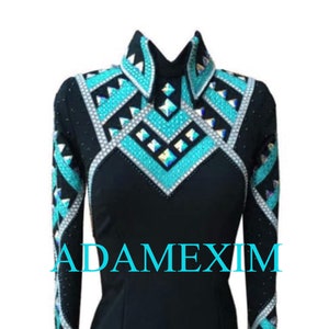 Western Custom Rodeo Queen, Showmanship, Horsemanship , Western Pleasure Show Shirt & Women Rail Jacket.