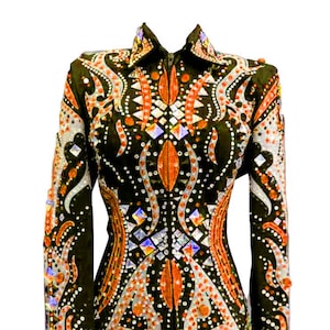Western Custom Rodeo Queen, Showmanship, Horsemanship , Western Pleasure Show Shirt & Women Rail Jacket.