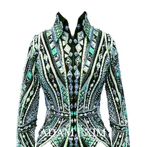Western Custom Rodeo Queen, Showmanship, Horsemanship , Western Pleasure Show Shirt & Women Rail Jacket.