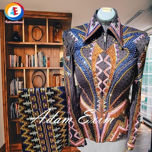 Western Showmanship Jacket With Matching Pad For Women, Western Pleasure Show Jacket, Showmanship Jacket, Show Jacket With Matching Pads