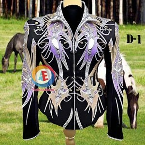 Western Custom Rodeo Queen, Showmanship, Horsemanship , Western Pleasure Show Shirt & Women Rail Jacket.
