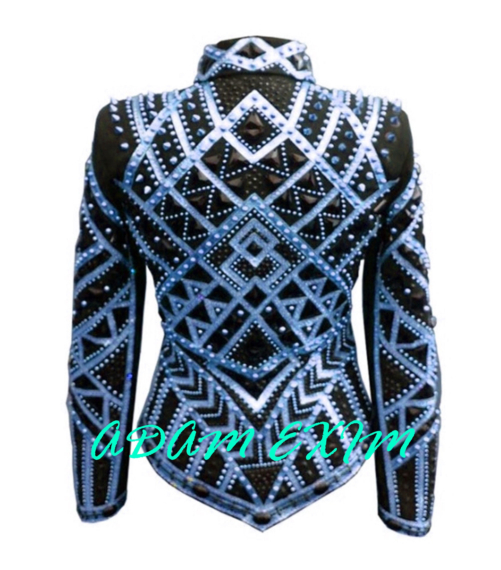 Veste De Show Western Fusion – Brillante Pierre De Verre – Tenue équitation – Neuf