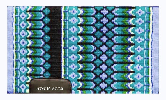 Tapis de selle western tissé à la main, couverture de concours