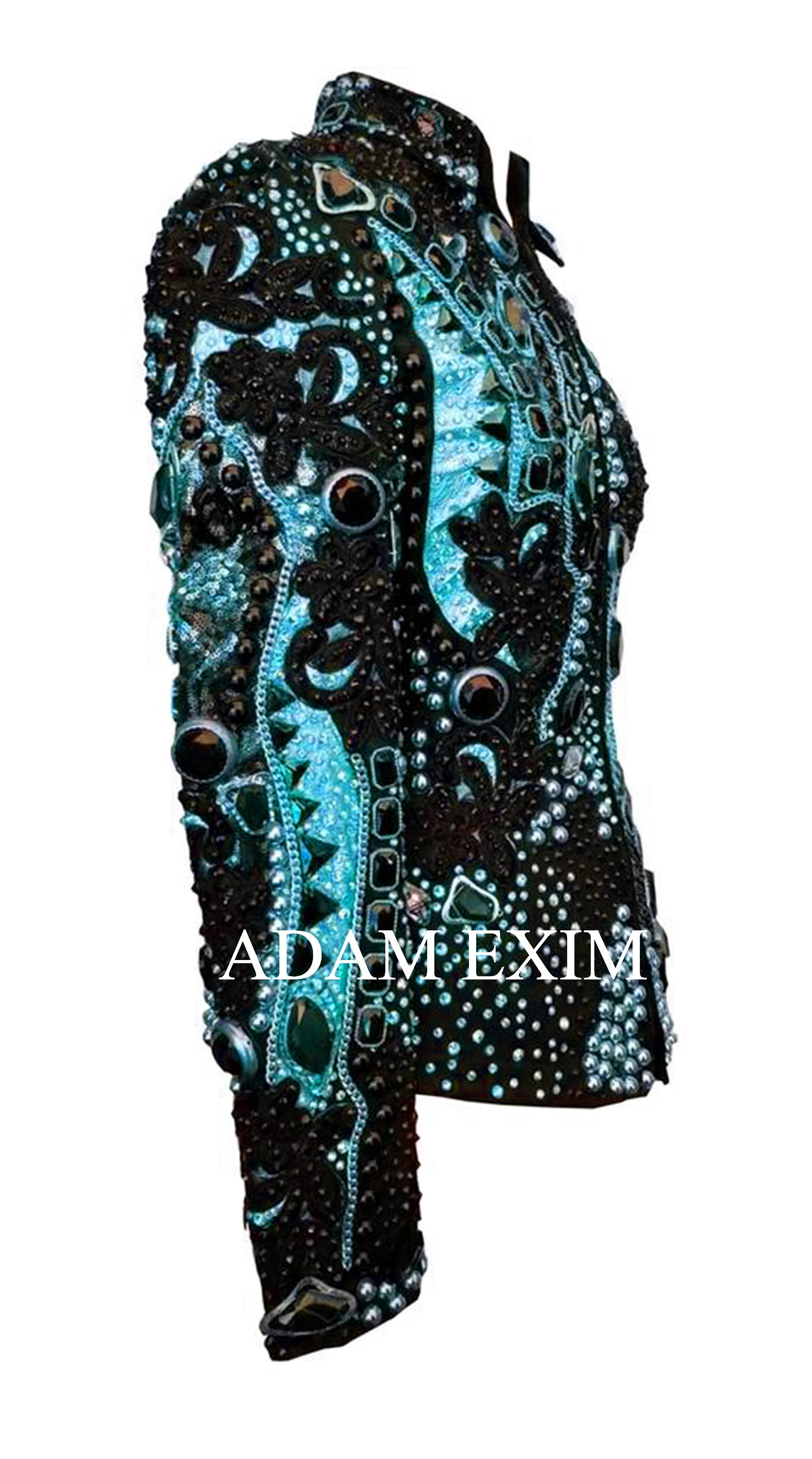 Women's Rhinestone Western Show Jacket: Custom Rodeo Queen Horsemanship ...