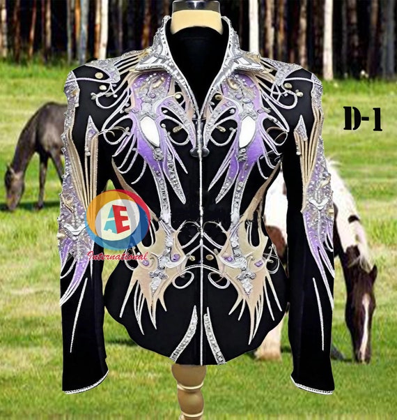 Western Custom Rodeo Queen, Showmanship, Horsemanship , Western Pleasure Show Shirt & Women Rail Jacket.