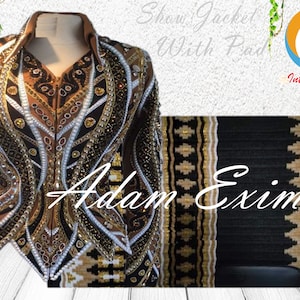 Western Showmanship Jacket With Matching Pad For Women, Western Pleasure Show Jacket, Showmanship Jacket, Show Jacket With Matching Pads