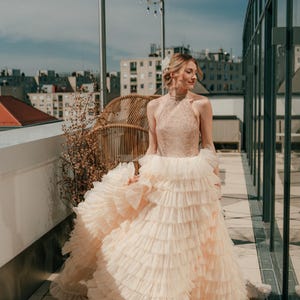 Wedding Dress Boho Bridal Gown Sparkly Gold Gown Glow Bohemian Glitter Boho Girl Golden Dress Bridal Boho Dress | Old Money