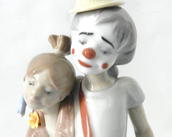 Vintage Lladro #7686 "Pals Forever" Gloss Fine Porcelain Figurine