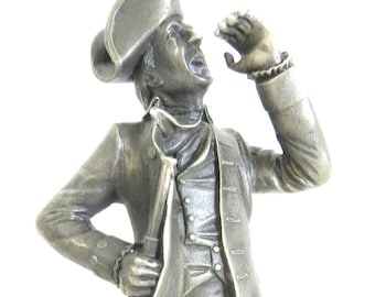 The SEA CAPTAIN Franklin Mint Fine Pewter Figurine Colonial America Issued 1975