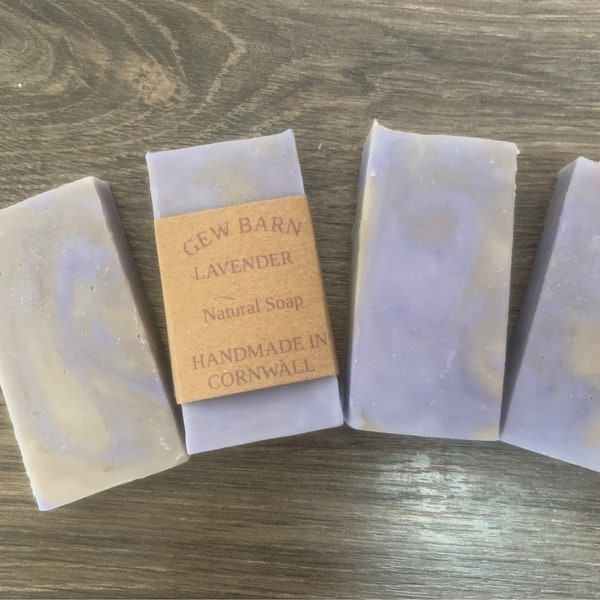 Handmade Lavender Cornish Guest Soaps