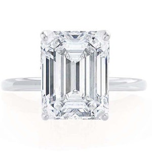 Moissanite Octagon Ring, 925 Sterling Silver ring, Engagement Ring, Weddings Ring, Solitaire Rings, Handmade Jewelry Ring, gift for Her
