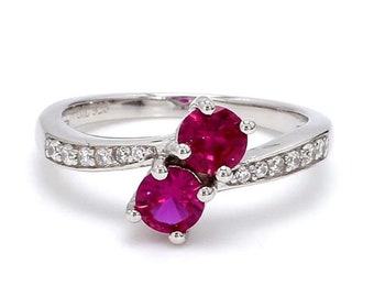 Ruby Silver Jewellery Ring, Engagement Band Ring, Wedding Band ring, Ruby Zircon Handmade Jewelry, 925 Sterling silver ring, Gift For her,