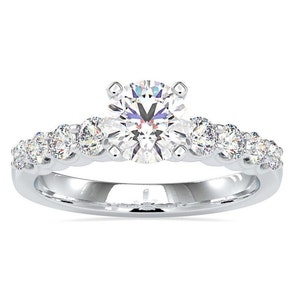 Moissanite Ring, 925 Sterling Silver Ring, AAA Moissanite ring, Solitaire Ring, Wedding Ring, Engagement Ring, 100% Good Quality & Color,