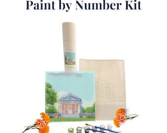 Kit de pintura por números de la Rotonda de la UVA, decoración universitaria del sur