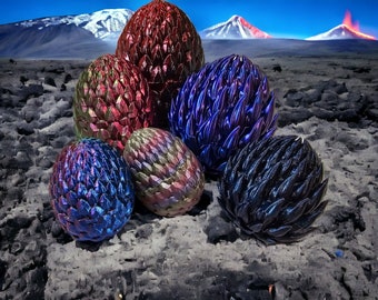 Premium 3D Printed Dragon Eggs: Unleash the Mystery with a Fidget Dragon Surprise Inside