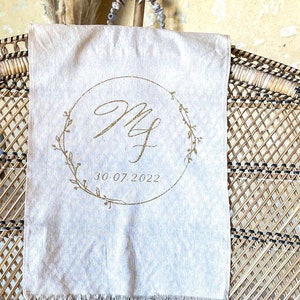 Personalisierter Bügelaufkleber zur Hochzeit