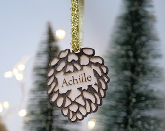 Lot De Personnages En Pomme De Pin - Décoration De Noël Vintage Et Artisanale