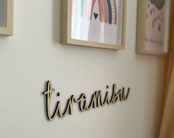 Prénom mural en bois personnalisable pour décoration