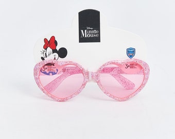 Minnie Mouse bedrukt cool - sprankelend roze gekleurde meisjeszonnebril - vanaf 3 jaar, mooie zonnebril voor de kleine prinses - favoriet bij kinderen