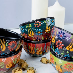 Ceramic Bowls , Handmade Turkish Serving Bowl,Unique Handmade Bowl,Snack Bowl Ceramic,Decorative and Functional Designs,Collection Bowl