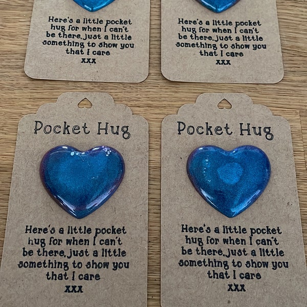 Resin Pocket Hug available in a choice of colours