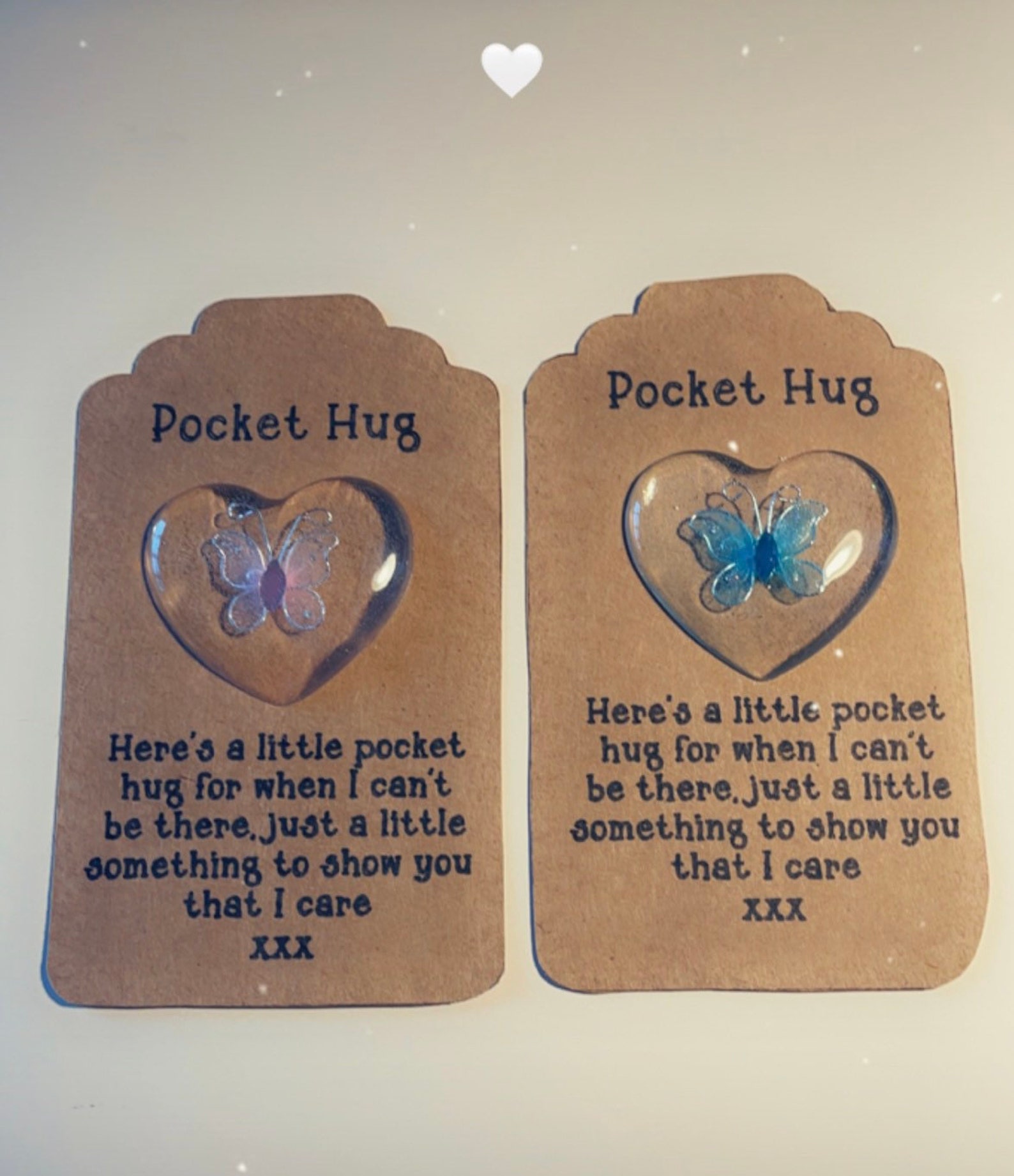 Resin Pocket Hug Available in a Choice of Colours Etsy UK