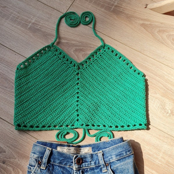 Modèle de débardeur au crochet facile, modèle de haut de soutien-gorge, modèle de crochet moderne facile