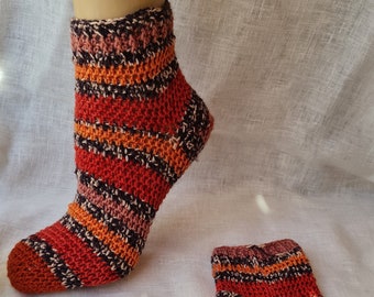 Crochet Pattern, Easy Crochet Sock Pattern, Duvet Days Sock, Modern Sock Pattern, Written Pattern