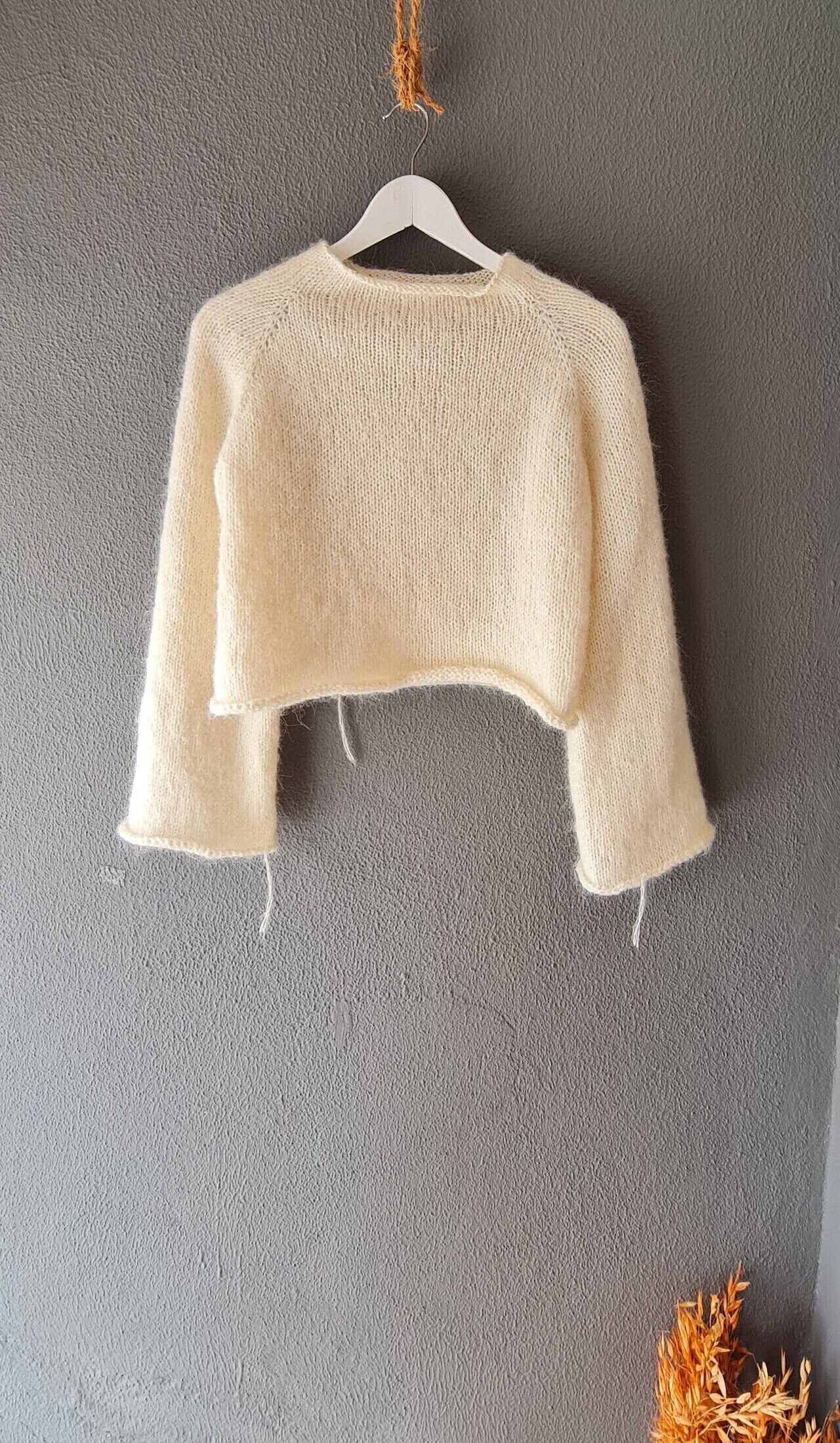 The Janu Mohair Sweater Knit Pattern, Beginner Yoke Knit