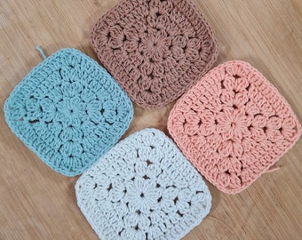 Easy Granny Square Crochet Pattern: Motif for Blankets (PDF Download)