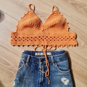 Summer Crochet Top Pattern Woman, Strap Top, Casual Crochet Bralette, Instant Download, Beachcrochet, Modern Beginner Crochet, Festival Crop