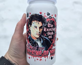 Billy Loomis Valentine 16 oz Stainless Steel Tumbler : Horror Iced Coffee Spooky Season Gift