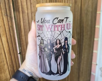 Hot Ghouls 16oz Glass Cup OR Stainless Steel Tumbler : Spooky Season Iced Coffee Halloween Holiday Gift Horror