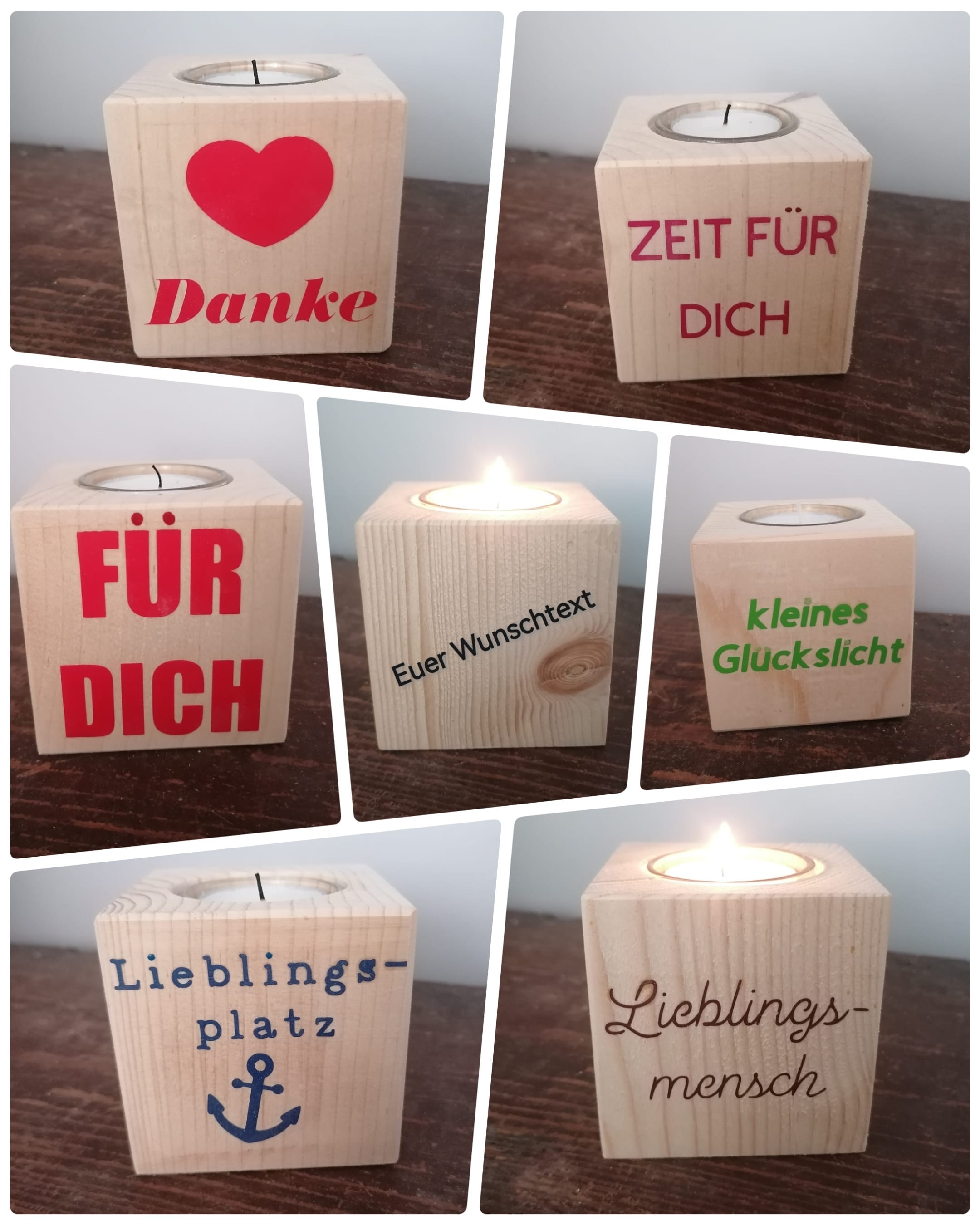 Unternehmen Schwer Linguistik teelichthalter mit spruch Würfel waschen