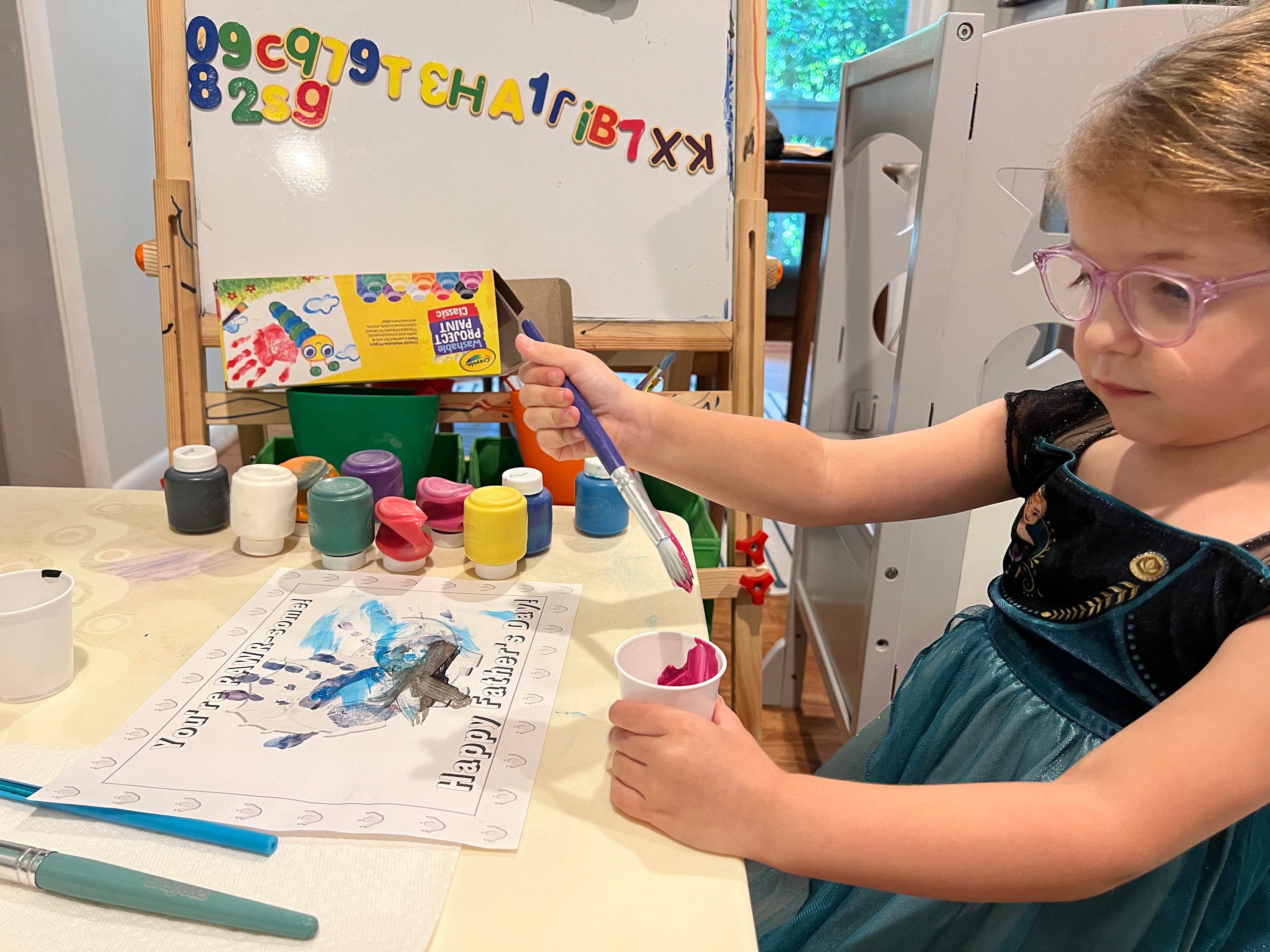 Father's Day Handprint Coloring Pages Printable Digital Download 4