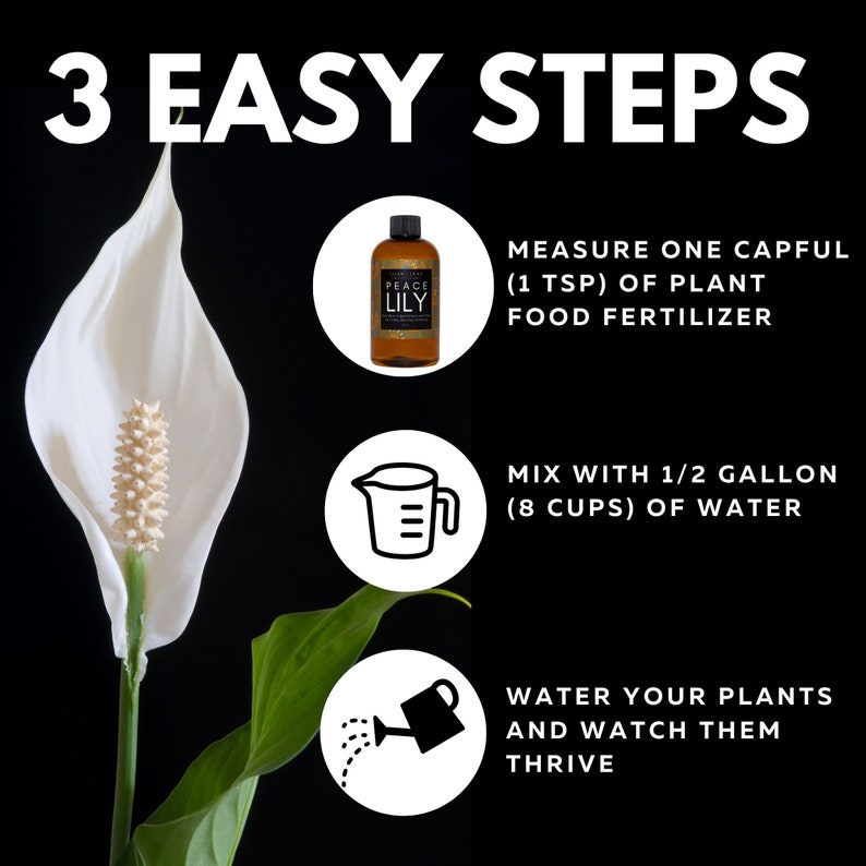 Peace Lily Plant Food Liquid Concentrate Fertilizer for Healthy and