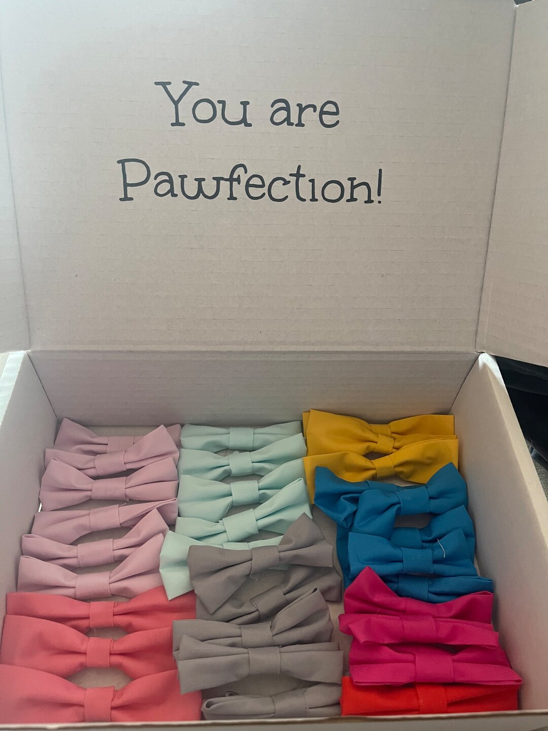 Plain Coloured Mixed Dog Bow Ties Bulk for Dog Groomer Etsy