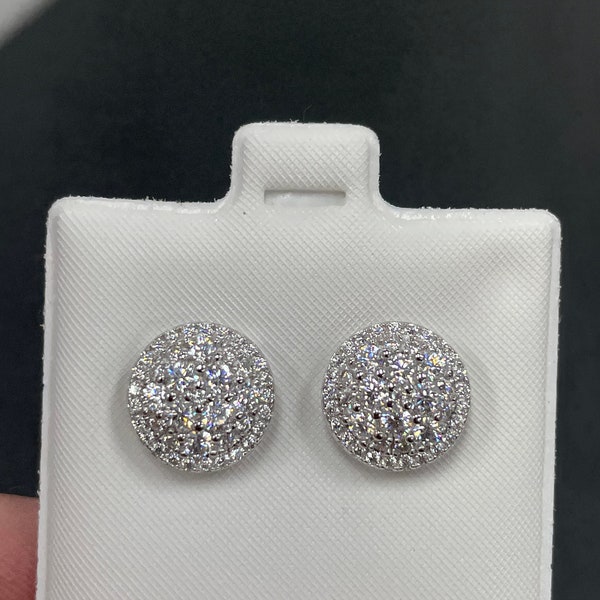 StarGems® 0.14cttw Moissanite 925 zilver geplatineerde manchet