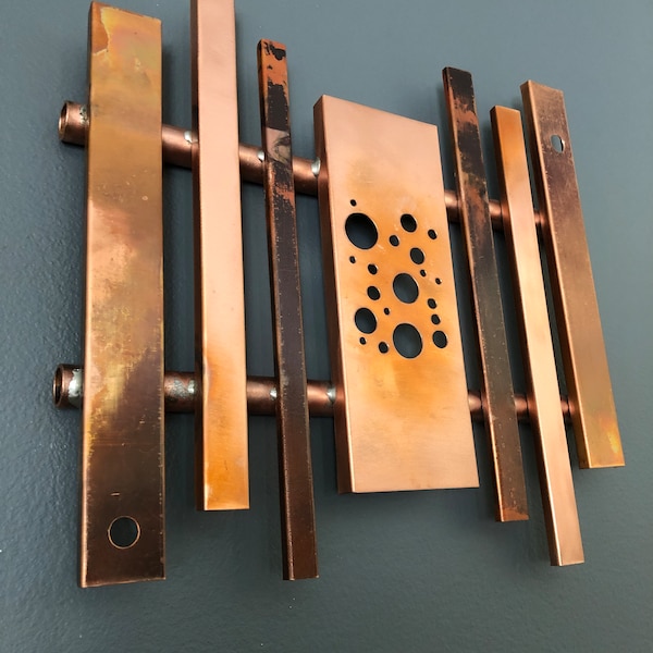 Copper Wall Art Etsy