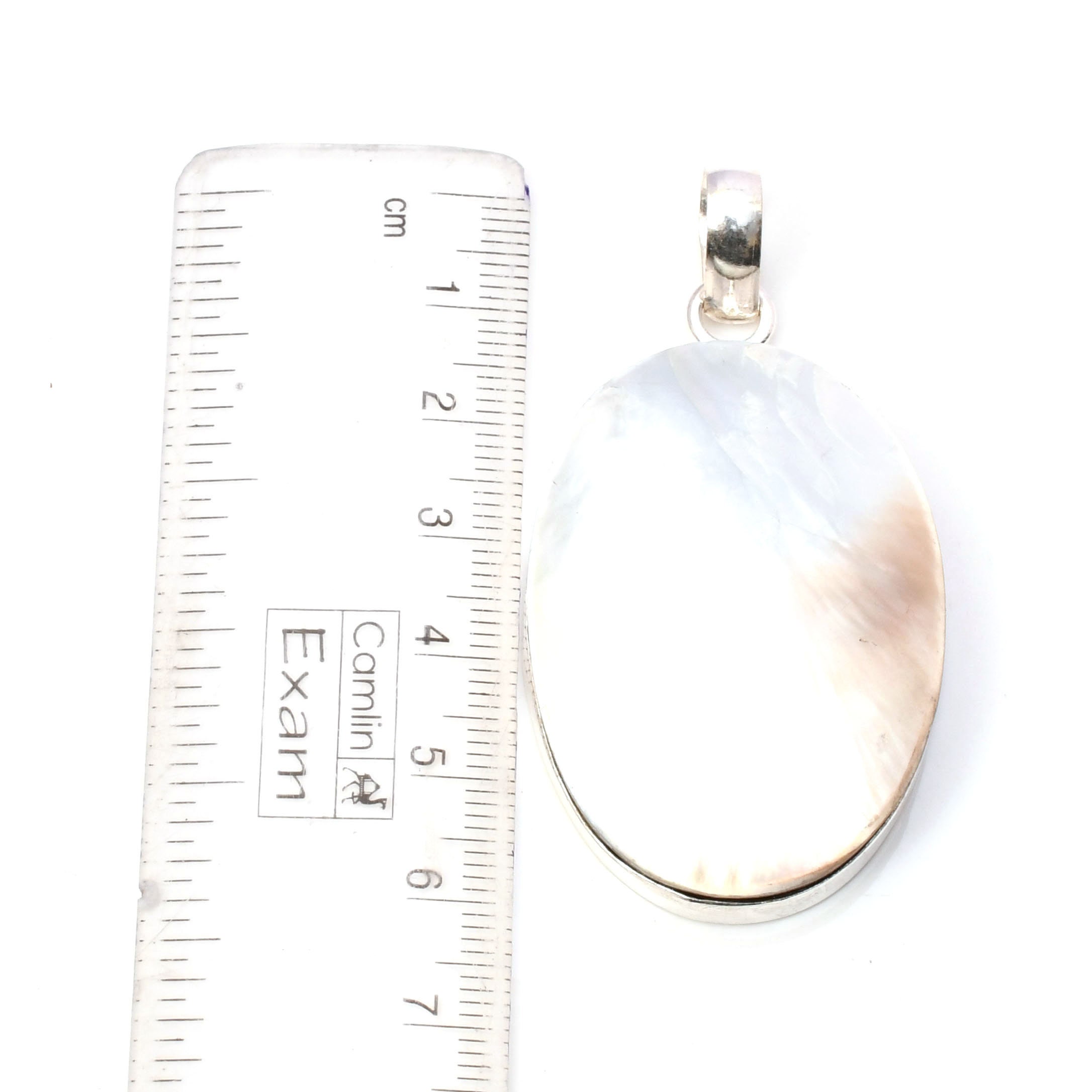 ネックレス・ペンダント STONEHENgE silver cubic mother of pearl necklace Mother of Pearl Gemstone 925 Sterling Silver Pendant