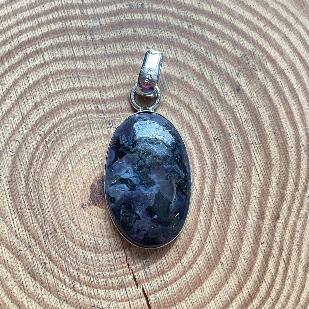 Mystic Merlinite Gemstone 925 Sterling Silver Pendant Necklace for ...