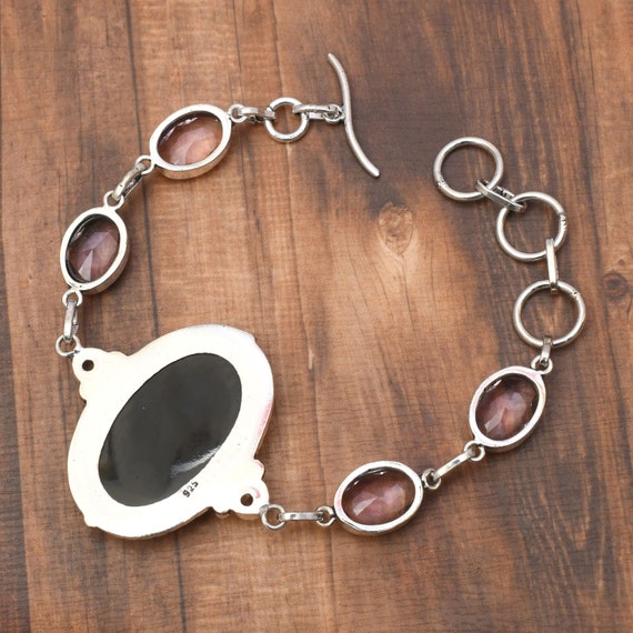 Bracciale In Opale Di Fuoco Grezzo E Argento 925 - Bracciali Opale - Foto 5