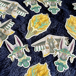 Zelda TOTK Rauru Mineru Light Dragon Vinyl Stickers