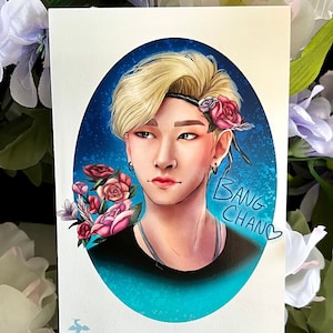 Stray Kids Bang Chan - K-pop Fan Art - 4 x 6 Art Print