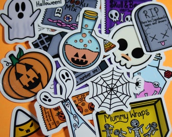 Stickerpakket Kawaii vrolijk Halloween