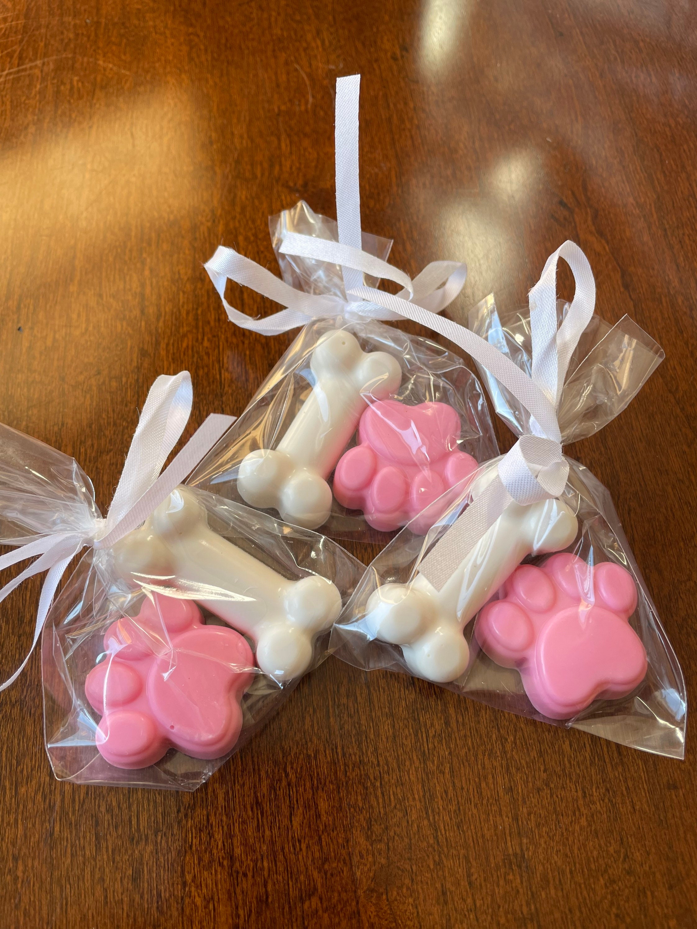 Dog Paw and Bone Chocolate Favors